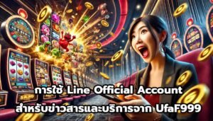 การใช้ Line Official Account สำหรับข่าวสารและบริการจาก UfaF999-12
