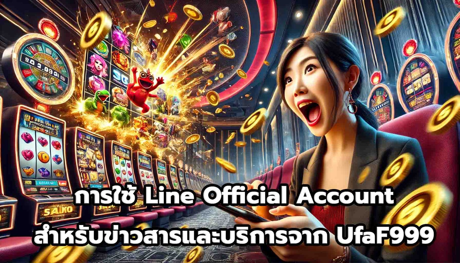 การใช้ Line Official Account สำหรับข่าวสารและบริการจาก UfaF999-12