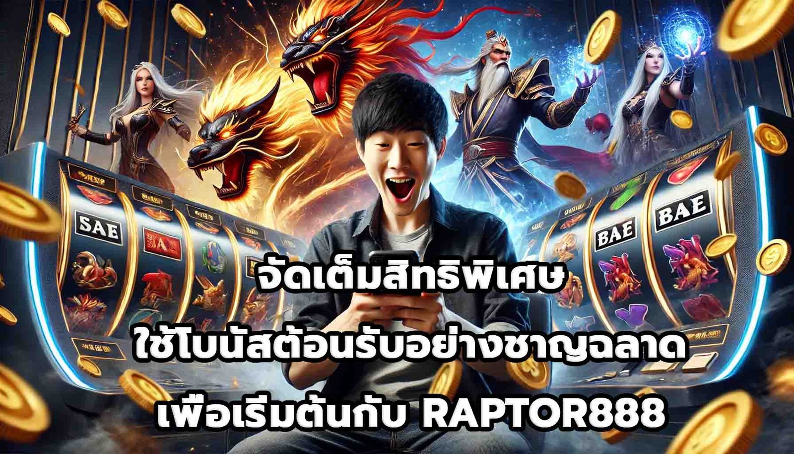 จัดเต็มสิทธิพิเศษ ใช้โบนัสต้อนรับอย่างชาญฉลาดเพื่อเริ่มต้นกับ RAPTOR888-2