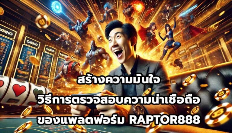 สร้างความมั่นใจ วิธีการตรวจสอบความน่าเชื่อถือของแพลตฟอร์ม RAPTOR888-9